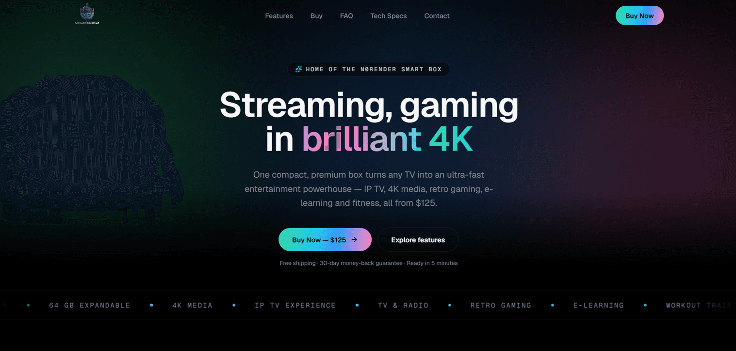 N0Render Smart Box — Web Development project screenshot by Progronics