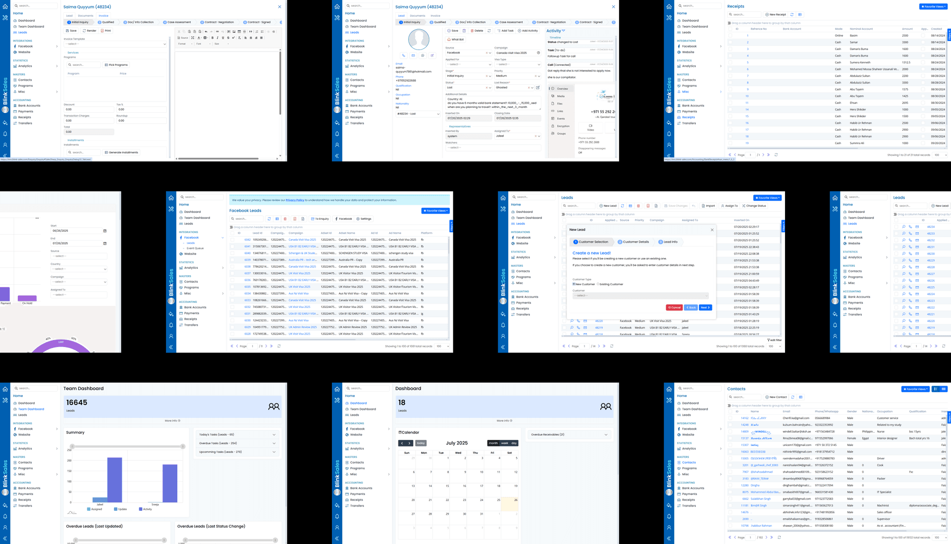 TMS Blink Sales — Web Development project screenshot by Progronics